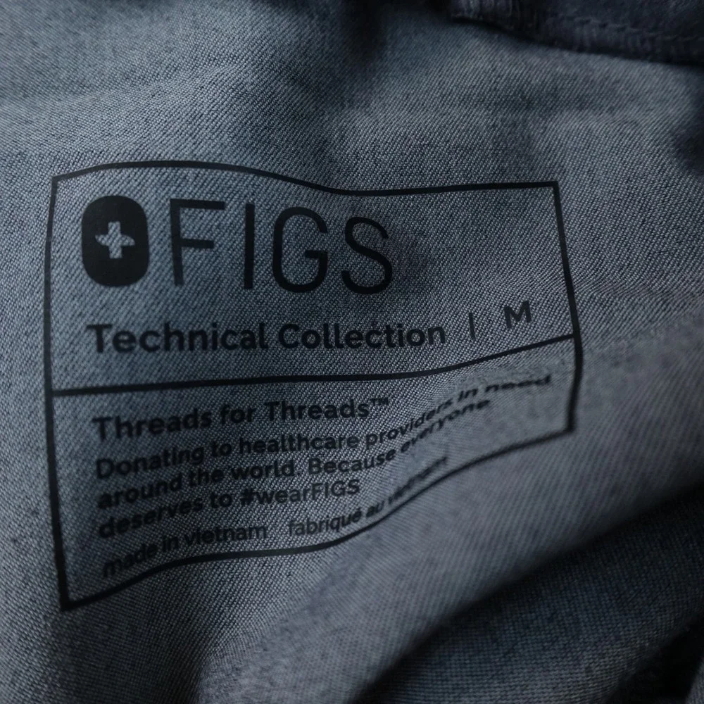 FIGS Pants Mens M Gray Tansen Scrub Bottomm Jogger Drawstring Stretch Medical